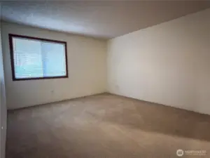 Spacious Primary bedroom.