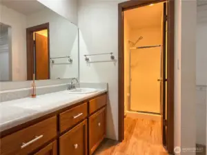 3/4 Bathroom off of the Primary Bedroom.