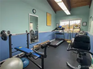 So convenient to use the workout room.