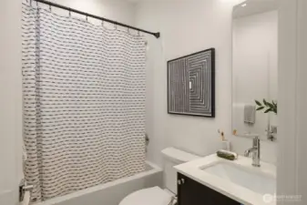 Full tub found in the secondary bath- offering more flexibility