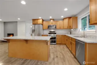 Stainless Steal Appliances and Quartz Countertops! All Appliances Stay!