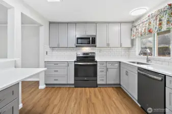 Completely remodeled kitchen in 2024.