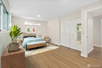 Virtually staged potential 4th bedroom.