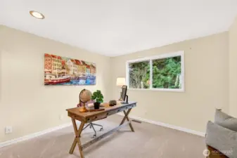 This bonus flex room is ideal for a home office, study, workout space, or creative room with great natural light.