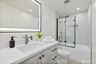 Fully renovated hall bathroom