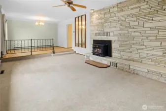 Beautiful Rock on the fireplace