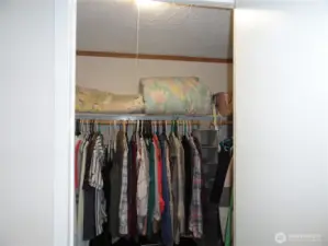 A large walk in closet!