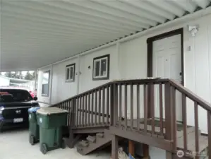 Covered ramp to make entry easy!