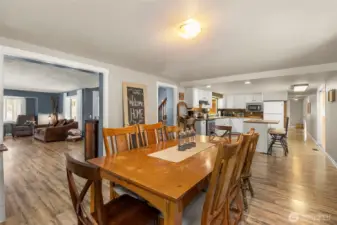 Dining facing kitchen