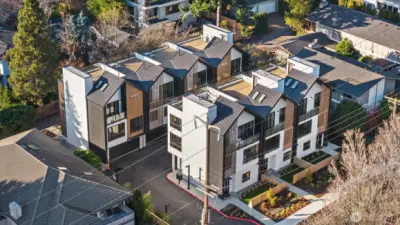 This exclusive collection of seven luxury homes is thoughtfully designed w four distinct floorplans