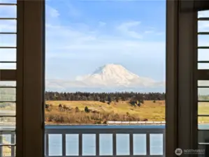 The balcony off the primary also have a view.