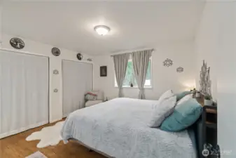 Primary Bedroom with double closets