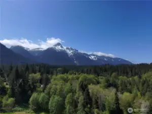 White horse Mountain can be seen from the property