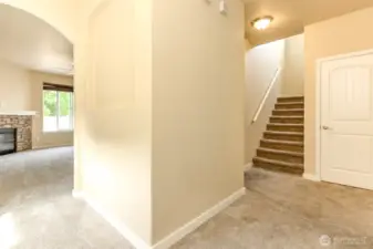 View inside the front door.