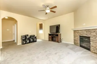 Very large living room.