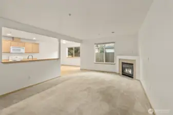Easy access to fully fenced back patio.