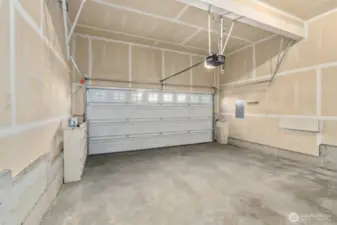 Full 2-car garage for extra security and storage.