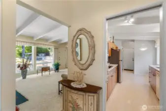 Step into the spacious foyer.