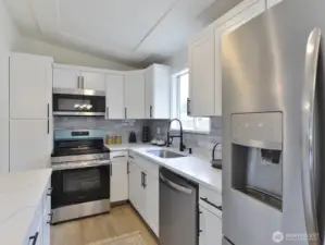 Newly remodeled kitchen