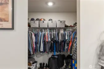 Primary walk-in closet