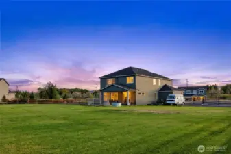 Plenty of space for gardening and pets