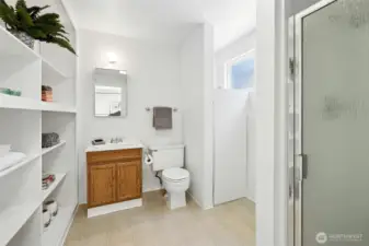With en-suite bath.