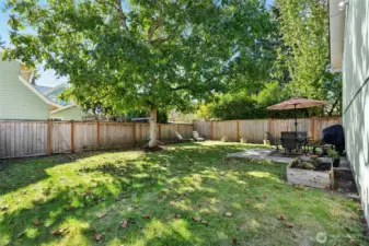 Room for gardening, sun bathing, playtime.