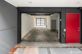 Finished and heated garage/bonus space