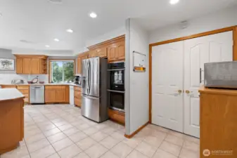 Another view of the kitchen area.