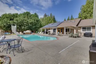 Lots of patio for entertaining & sun bathing.