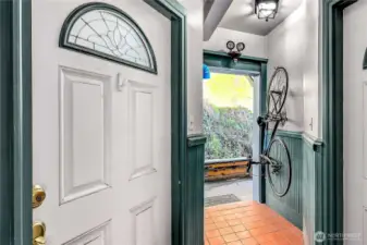 Residential unit of the left side of the building, unit #1.