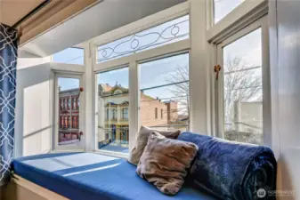 Great spot for morning coffee or afternoon happy hour.