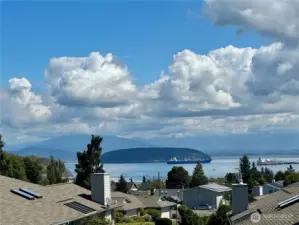 Mt. Baker/water view from back deck