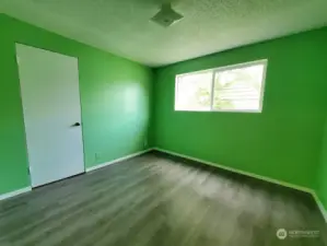 Additional bedroom with fresh paint.