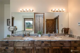 Double sink vanity