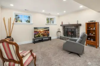 High ceiling lower floor - living/family room