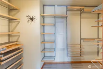 ELF closet shelving system is customizable.