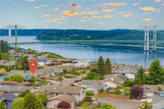 Aerial View of your home and the Narrows