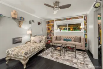 Main Floor Primary Bedroom with Walk-In Closet and elegant ensuite 3/4 Bathroom