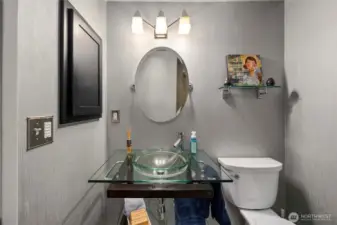 Floating Sink in Custom Primary Bathroom