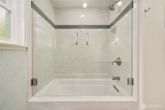 Luxurious Deep Tub in Common Bathroom