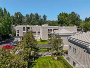 view from your condo front door. The green space is larger than the picture captures.