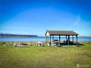 The Cape George community beach is just fabulous