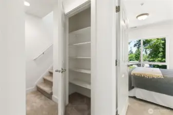 Lots of storage throughout home.