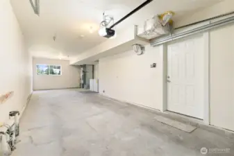 Large, Attached 2 Car Garage