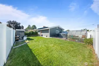 Fully fenced yard.