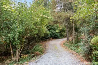Two Private Driveways into Property