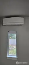 Main floor bedroom ductless mini-split