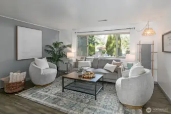 Located on a quiet, private cul-de-sac. The efficient floorplan lives large with fresh updates, including new interior and exterior paint, flooring, fixtures, and more.