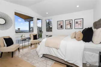 Owner Suite with private covered deck